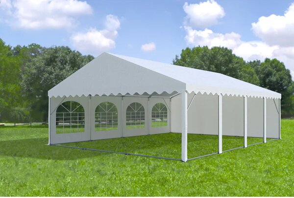 Party sátor 6x8 m Max 2 m - tűzálló szín fehér