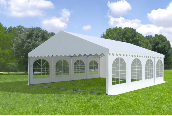 Party sátor 6x8 m Max 2 m - tűzálló szín fehér