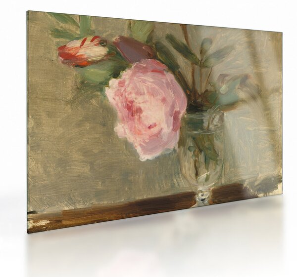 Üveg kép - Berthe Morisot, Peonies, reprodukciók (70x50 cm)