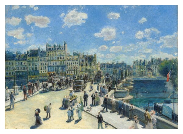 Üveg kép - Auguste Renoir, Pont Neuf, Paris, reprodukciók (70x50 cm)