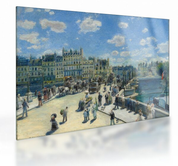 Üveg kép - Auguste Renoir, Pont Neuf, Paris, reprodukciók (70x50 cm)