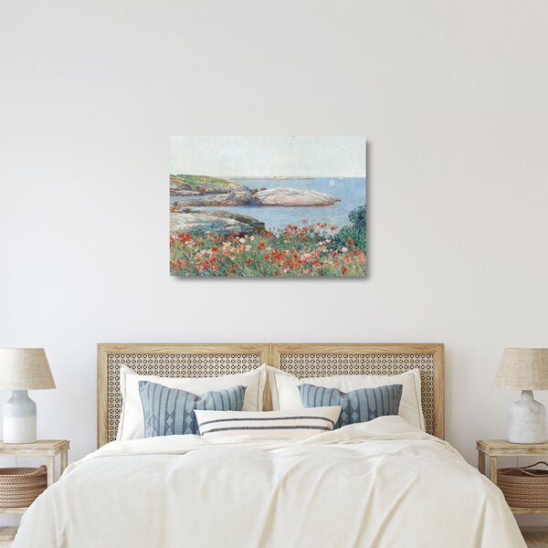 Üveg kép - Childe Hassam, Poppies, Isles of Shoals, reprodukciók (70x50 cm)