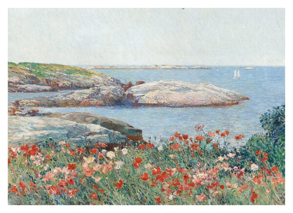 Üveg kép - Childe Hassam, Poppies, Isles of Shoals, reprodukciók (70x50 cm)