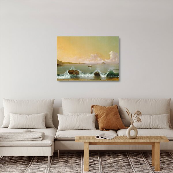 Üveg kép - Martin Johnson Heade, Rio de Janeiro Bay, reprodukciók (70x50 cm)