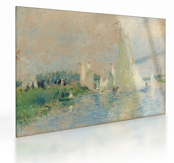 Üveg kép - Auguste Renoir, Regatta at Argenteuil, reprodukciók (70x50 cm)