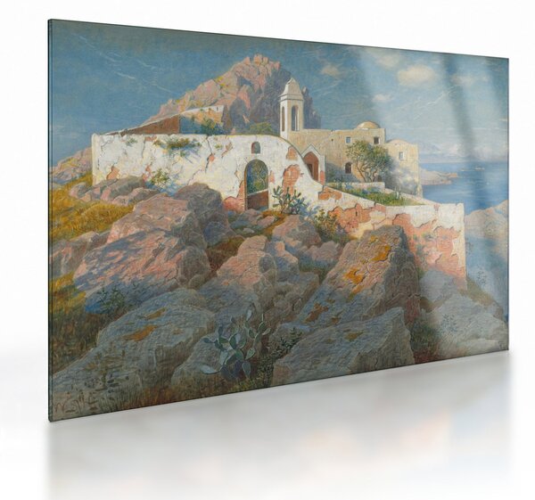 Üveg kép - William Stanley Haseltine, Santa Maria a Cetrella, Anacapri, reprodukciók (70x50 cm)