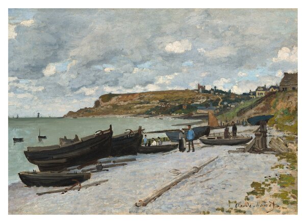 Üveg kép - Claude Monet, Sainte Adresse, reprodukciók (70x50 cm)