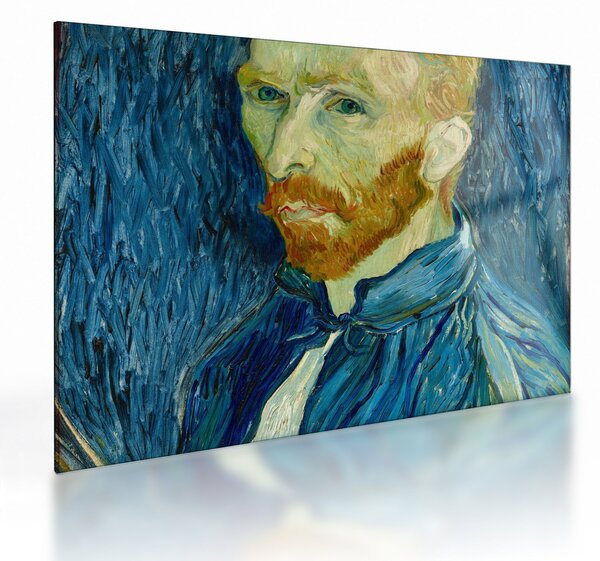 Üveg kép - Vincent van Gogh, Self-Portrait, reprodukciók (70x50 cm)