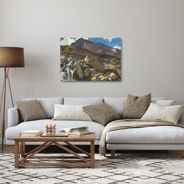 Üveg kép - John Singer Sargent, Simplon Pass, reprodukciók (70x50 cm)