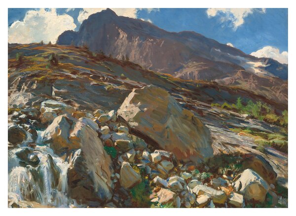 Üveg kép - John Singer Sargent, Simplon Pass, reprodukciók (70x50 cm)