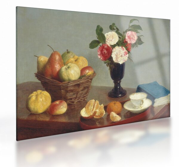 Üveg kép - Henri Fantin-Latour, Still Life, reprodukciók (70x50 cm)