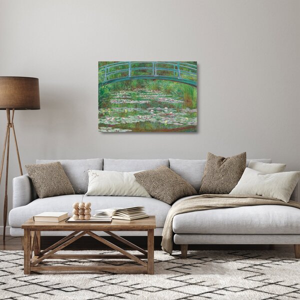 Üveg kép - Claude Monet, The Japanese Footbridge, reprodukciók (70x50 cm)