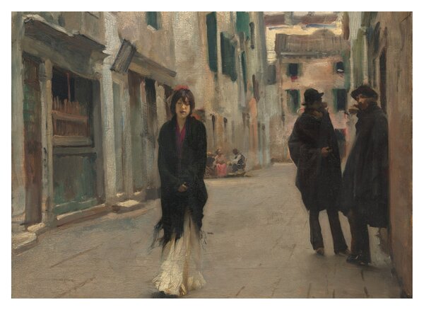 Üveg kép - John Singer Sargent, Street in Venice, reprodukciók (70x50 cm)