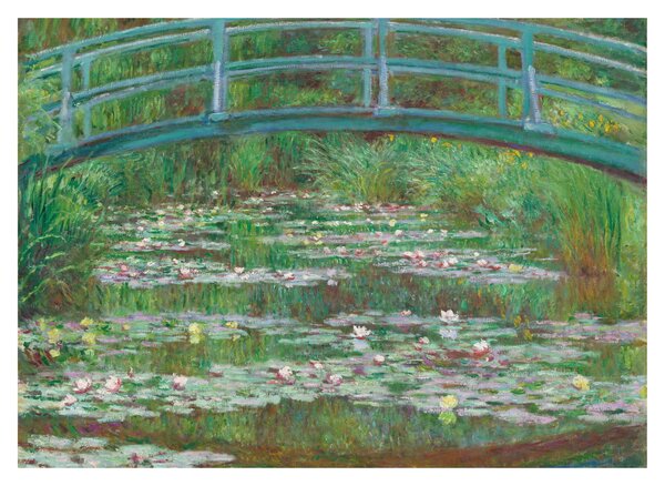 Üveg kép - Claude Monet, The Japanese Footbridge, reprodukciók (70x50 cm)