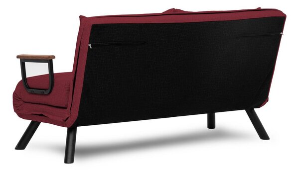 Kanapé futon Sandy (bordó)
