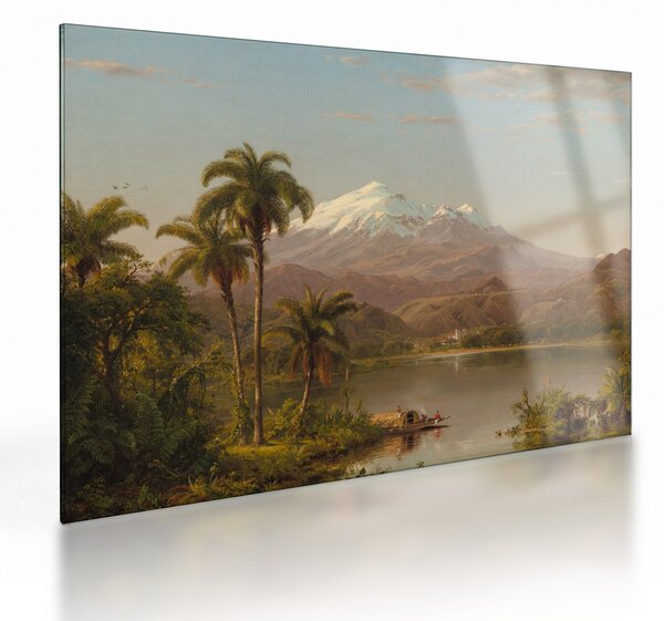 Üveg kép - Frederic Edwin Church, Tamaca Palms, reprodukciók (70x50 cm)