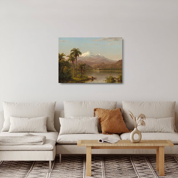 Üveg kép - Frederic Edwin Church, Tamaca Palms, reprodukciók (70x50 cm)