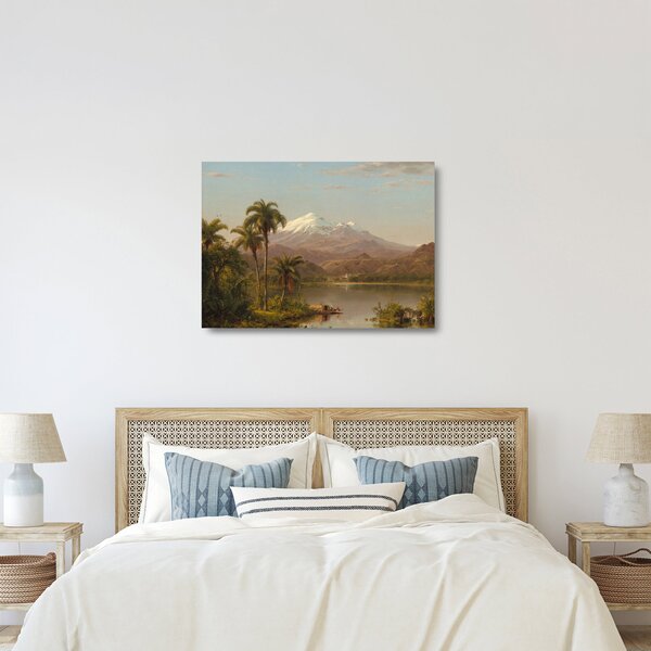 Üveg kép - Frederic Edwin Church, Tamaca Palms, reprodukciók (70x50 cm)