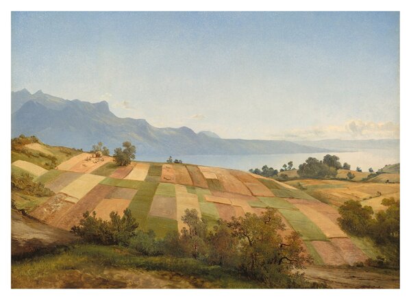 Üveg kép - Alexandre Calame, Swiss Landscape, reprodukciók (70x50 cm)
