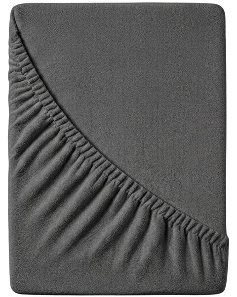 Frottír EXCLUSIVE sötétszürke lepedő 180x200 cm