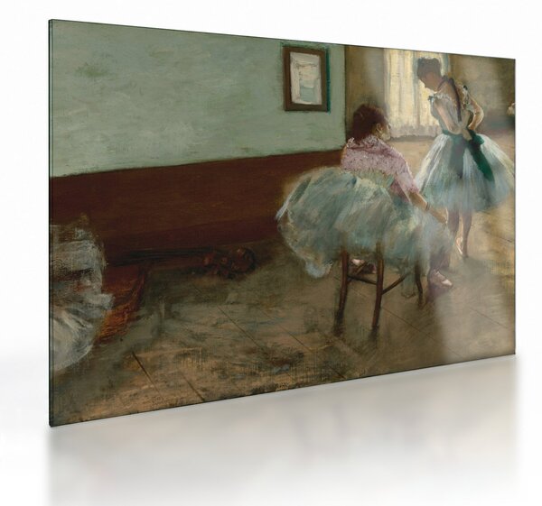 Üveg kép - Edgar Degas, The Dance Lesson, reprodukciók (70x50 cm)