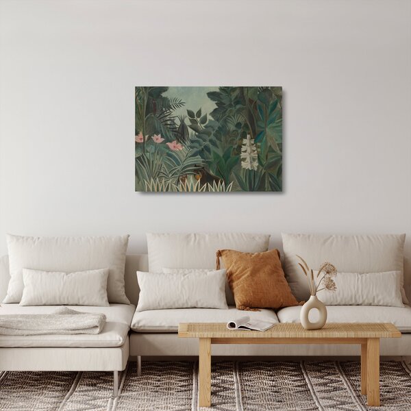 Üveg kép - Henri Rousseau, The Equatorial Jungle, reprodukciók (70x50 cm)
