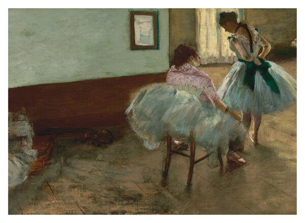 Üveg kép - Edgar Degas, The Dance Lesson, reprodukciók (70x50 cm)
