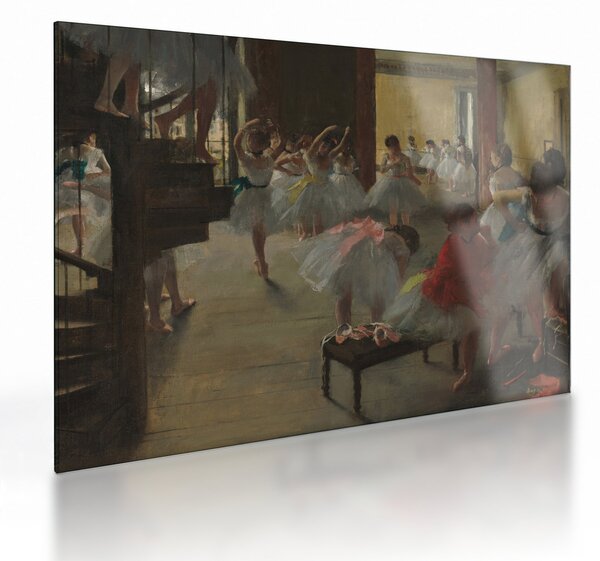 Üveg kép - Edgar Degas, The Dance Class, reprodukciók (70x50 cm)