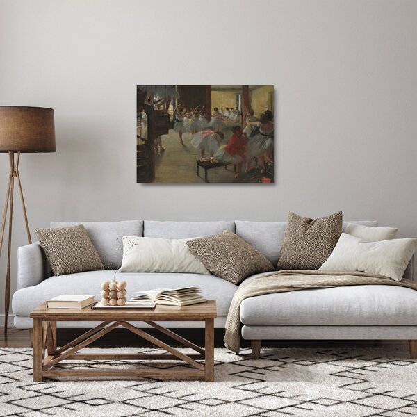 Üveg kép - Edgar Degas, The Dance Class, reprodukciók (70x50 cm)