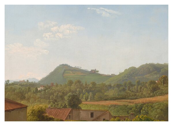 Üveg kép - Simon Denis, View Near Naples, reprodukciók (70x50 cm)