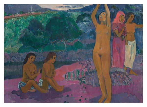 Üveg kép - Paul Gauguin, The Invocation, reprodukciók (70x50 cm)