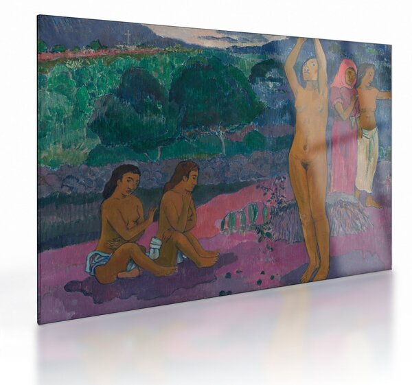 Üveg kép - Paul Gauguin, The Invocation, reprodukciók (70x50 cm)