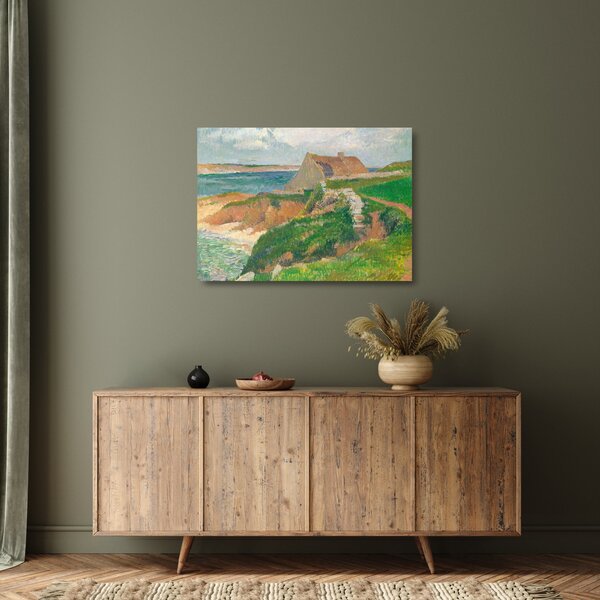 Üveg kép - Henri Moret, The Island of Raguenez, Brittany, reprodukciók (70x50 cm)