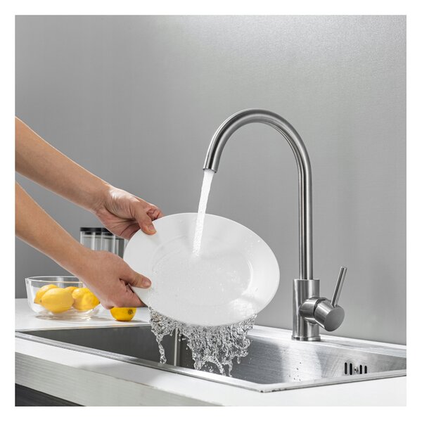 Melanstar HD7643S Cseptálcás Konyhai Mosogatótálca és Cook Állló Mosogató Csaptelep Szett - Inox, Szifonnal