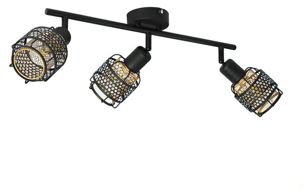 Mennyezeti Lámpa Lindby, Eudoria, dimmable, Fekete, Nappali, Fém, Modern
