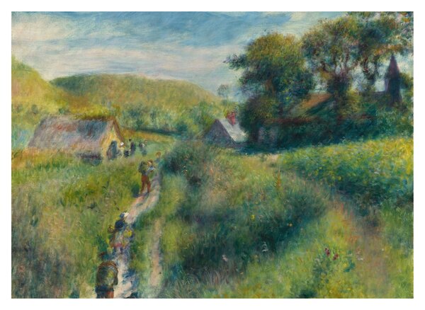 Üveg kép - Auguste Renoir, The Mussel Harvest, reprodukciók (70x50 cm)