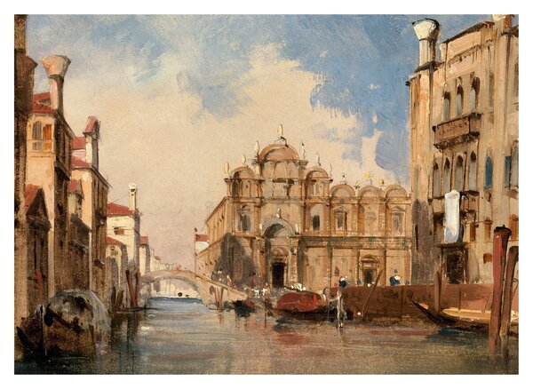 Üveg kép - Jules-Romain Joyant, The Scuola di San Marco, Venice, reprodukciók (70x50 cm)