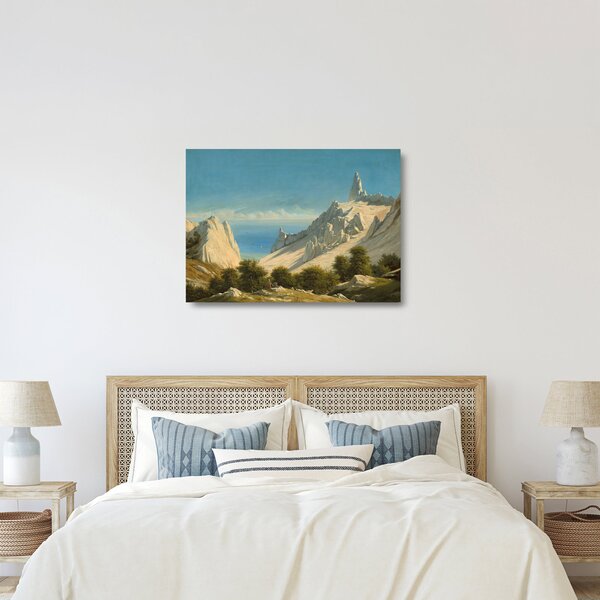 Üveg kép - Georg Emil Libert, View of Sommerspiret, the Cliffs of Møn, reprodukciók (70x50 cm)