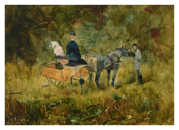 Üveg kép - Henri de Toulouse-Lautrec, The Trap, reprodukciók (70x50 cm)