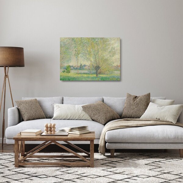 Üveg kép - Claude Monet, The Willows, reprodukciók (70x50 cm)