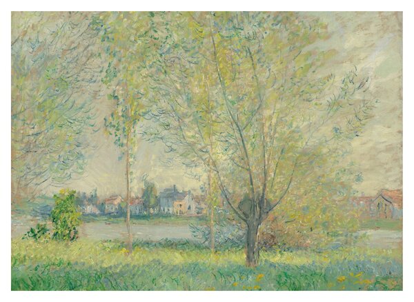 Üveg kép - Claude Monet, The Willows, reprodukciók (70x50 cm)