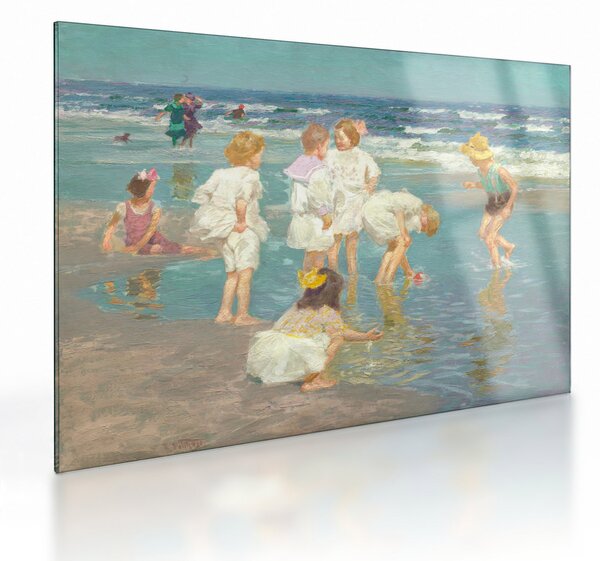 Üveg kép - Edward Henry Potthast, A Holiday, reprodukciók (70x50 cm)