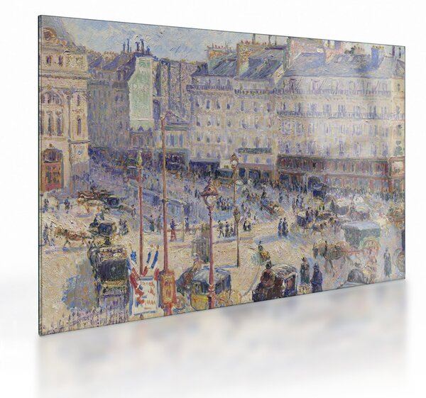 Üveg kép - Camille Pissarro, The Place du Havre, reprodukciók (70x50 cm)