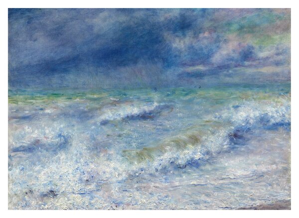 Üveg kép - Pierre-Auguste Renoir, Seascape, reprodukciók (70x50 cm)