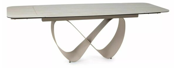 Infinity bővíthető étkezőasztal kerámia bézs/kasmír 160-240 cm