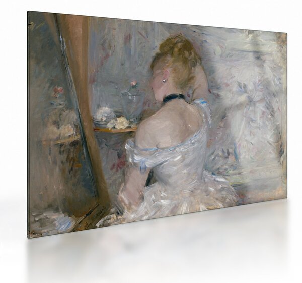 Üveg kép - Berthe Morisot, Woman at Her Toilette, reprodukciók (70x50 cm)