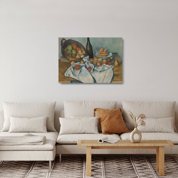 Üveg kép - Paul Cezanne, The Basket of Apples, reprodukciók (70x50 cm)
