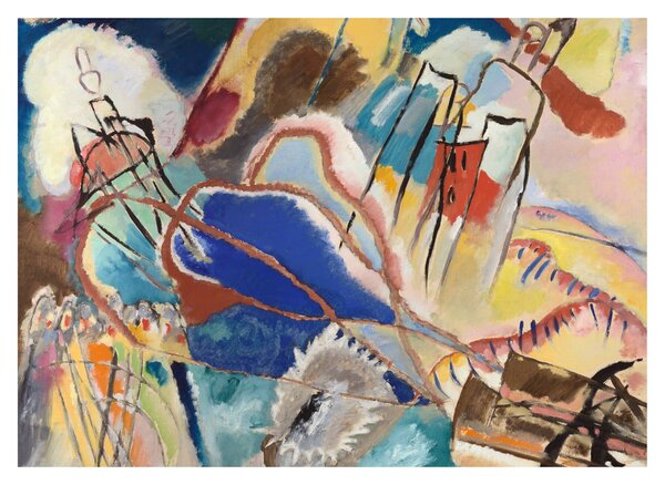 Üveg kép - Vasily Kandinsky, Improvisation No. 30 (Cannons), reprodukciók (70x50 cm)