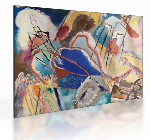 Üveg kép - Vasily Kandinsky, Improvisation No. 30 (Cannons), reprodukciók (70x50 cm)