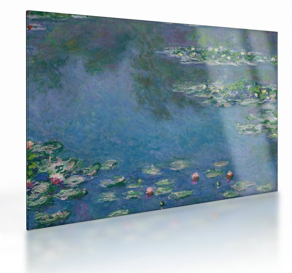 Üveg kép - Claude Monet, Water Lilies, reprodukciók (70x50 cm)
